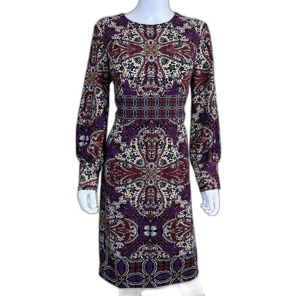 Chico's Womens Size 1P Medallion Print Sheath Midi NEW Dress Floral Party Office - Picture 1 of 15